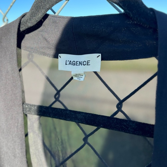 L’AGENCE 100% Silk V-Neck Blouse - Picture 7 of 7